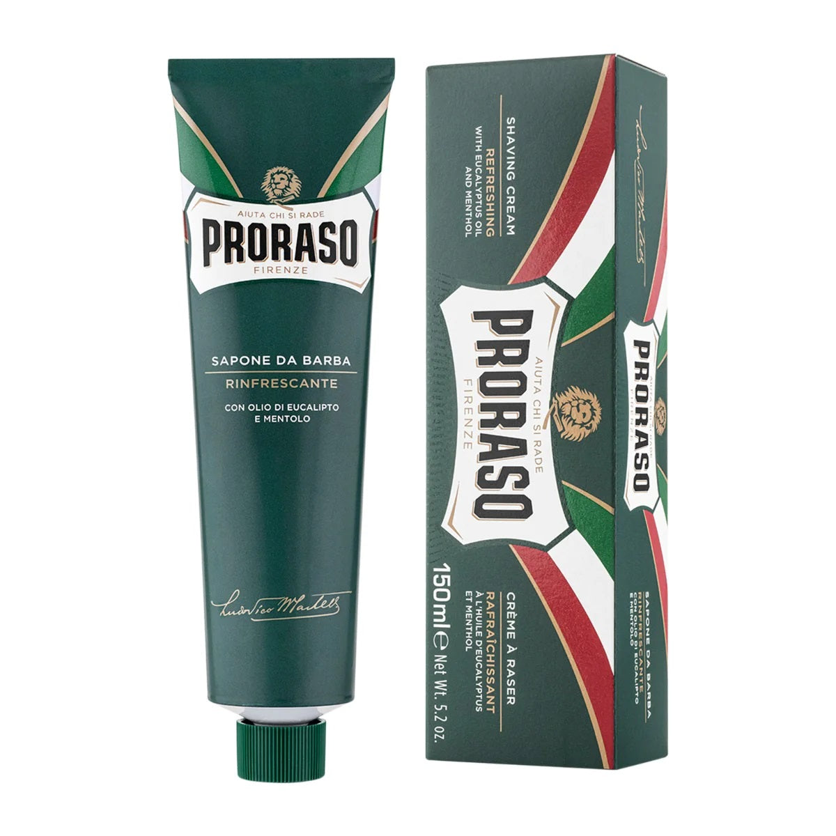 Proraso Shaving Soap Tube Green Euc 150G