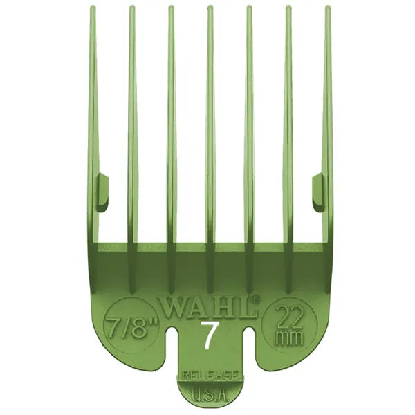 Coloured Plastic Clipper Comb #7 Green - WA3145-2701