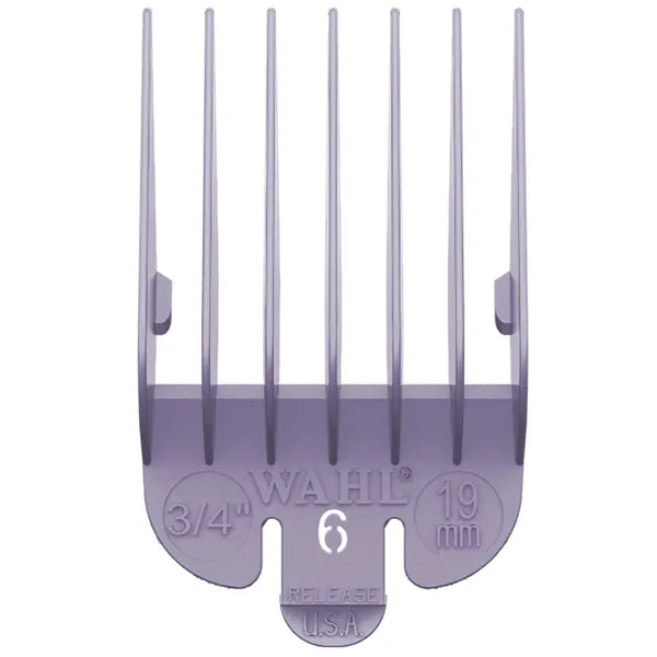 Coloured Plastic Clipper Comb #6 Mauve - WA3174-600